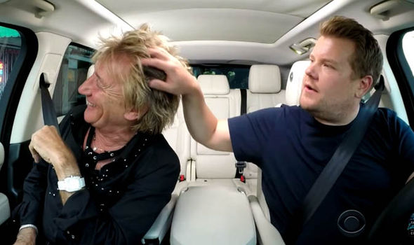 rod stewart & james corden late late show carpool karaoke video | Music | Entertainment | Express.co.uk